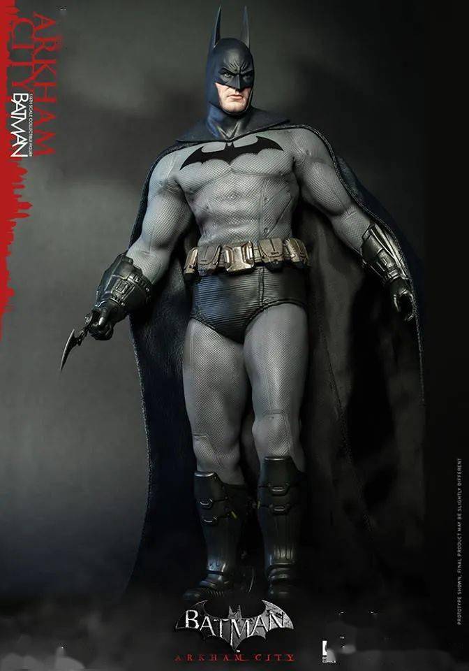 实体化,推出vgm18,阿卡姆之城的蝙蝠侠身材比三次元演员的更加壮实