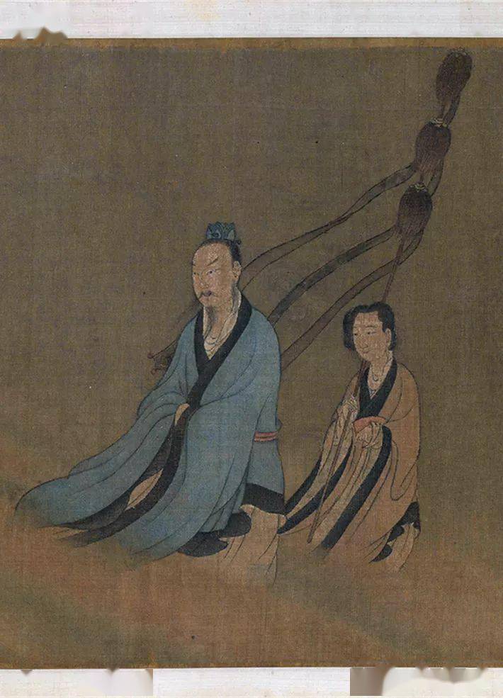 元代张渥题宋代张敦礼九歌图