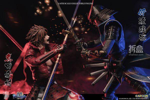 尺寸|ROCKET TOYS 战国BASARA 真田幸村 伊达政宗 1/6可动人偶