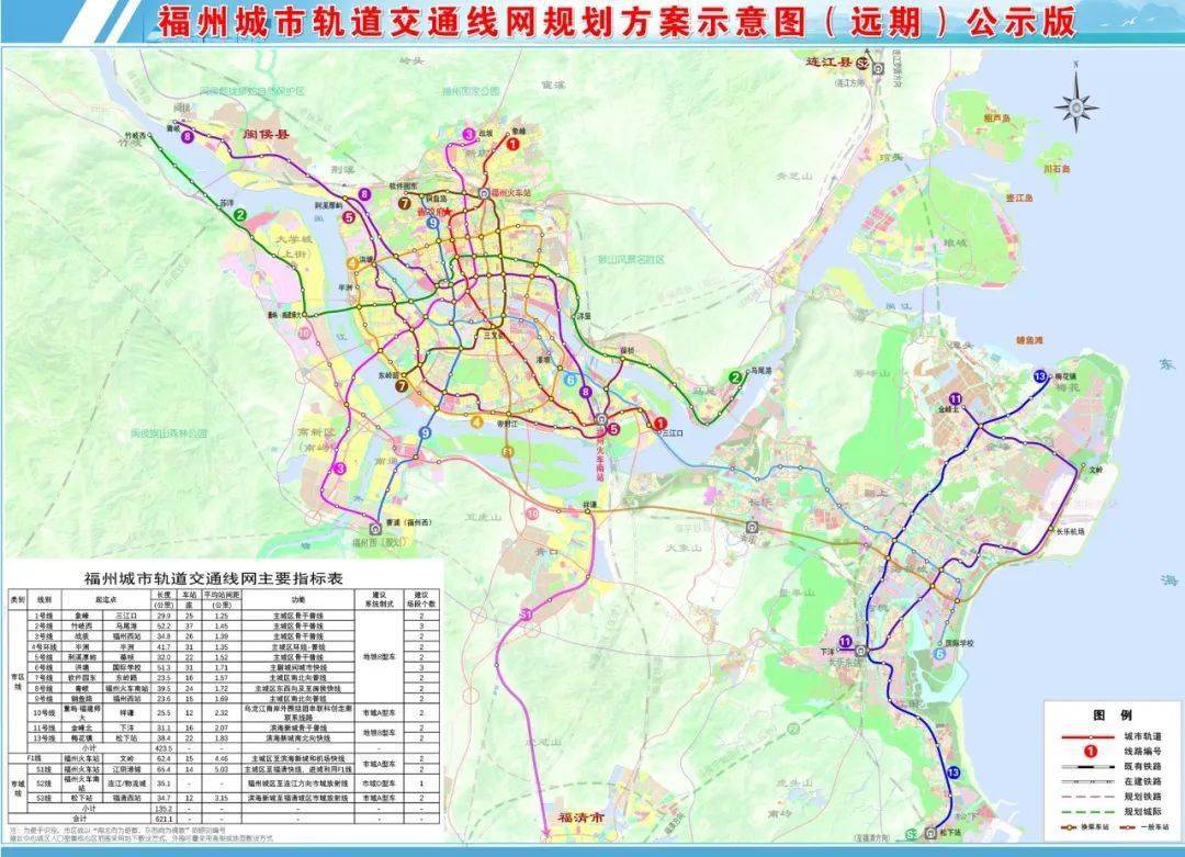 福州地铁2030年规划图图片