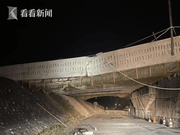 地震大桥断裂图片图片