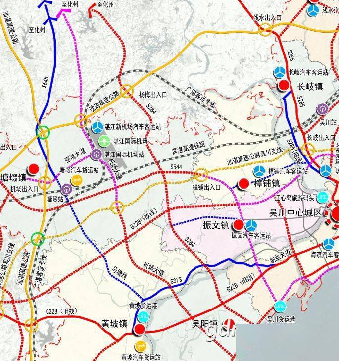 吴川市沿海公路规划图图片