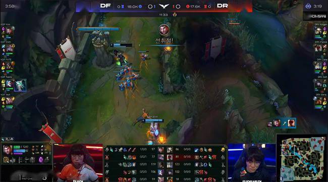 杰斯|LOL-LCK：Kiin酒桶致命E闪R炸回Deft霞，KDF“下克上”3-2淘汰DRX