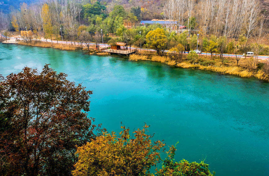 河南鹤壁生态淇河再现诗经美景