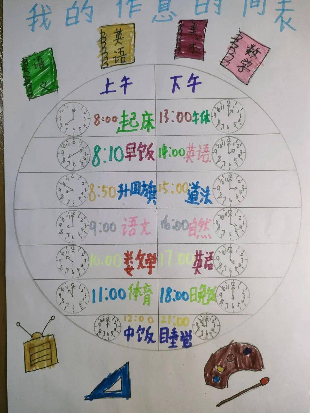 探索时间的奥秘江山小学一二年级数学综合实践活动