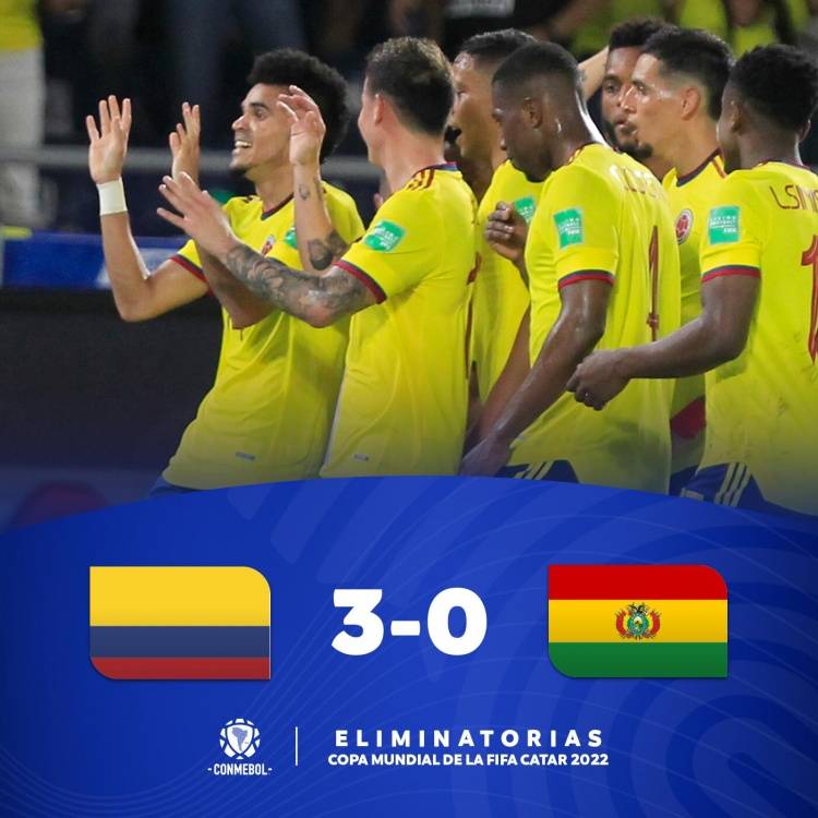 迪亚斯|世预赛-哥伦比亚3-0玻利维亚，最后一轮将争夺南美区附加赛名额