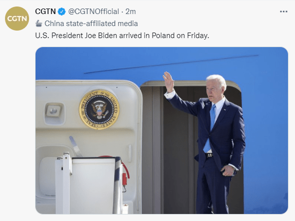 美国总统拜登抵达波兰