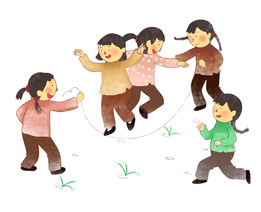 民间游戏跳绳卡通图片图片