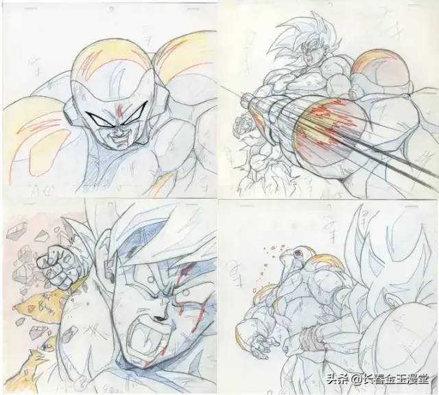 《七龙珠》动画原稿,这画面有声音了_绘画_教程_hanfei