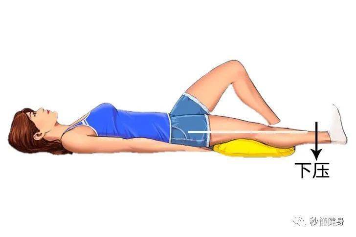 动作益处:锻炼臀大肌以及腘绳肌动作流程:首先躺在垫子上,然后一只腿