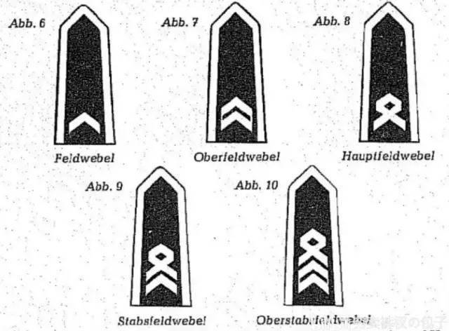 德国联邦国防军陆军军衔发展及翻译_肩章_士官_尖头