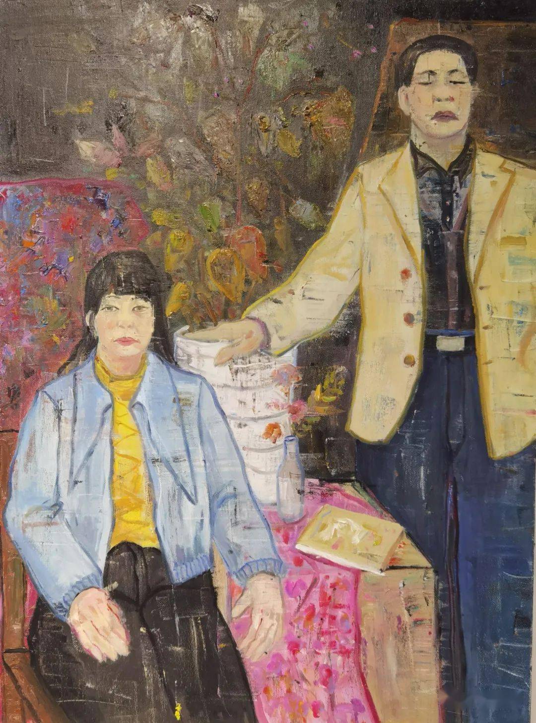 程雪丹 《油画人物写生1》 80x60cm 布面油画 2021指导老师:雷璨铭 文