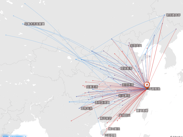 图:2022夏秋航季ngb进出港航线(境内)2021~2022冬春航季宁波机场[ngb]