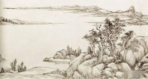 名品视界清代画家王原祁的竹溪松岭图