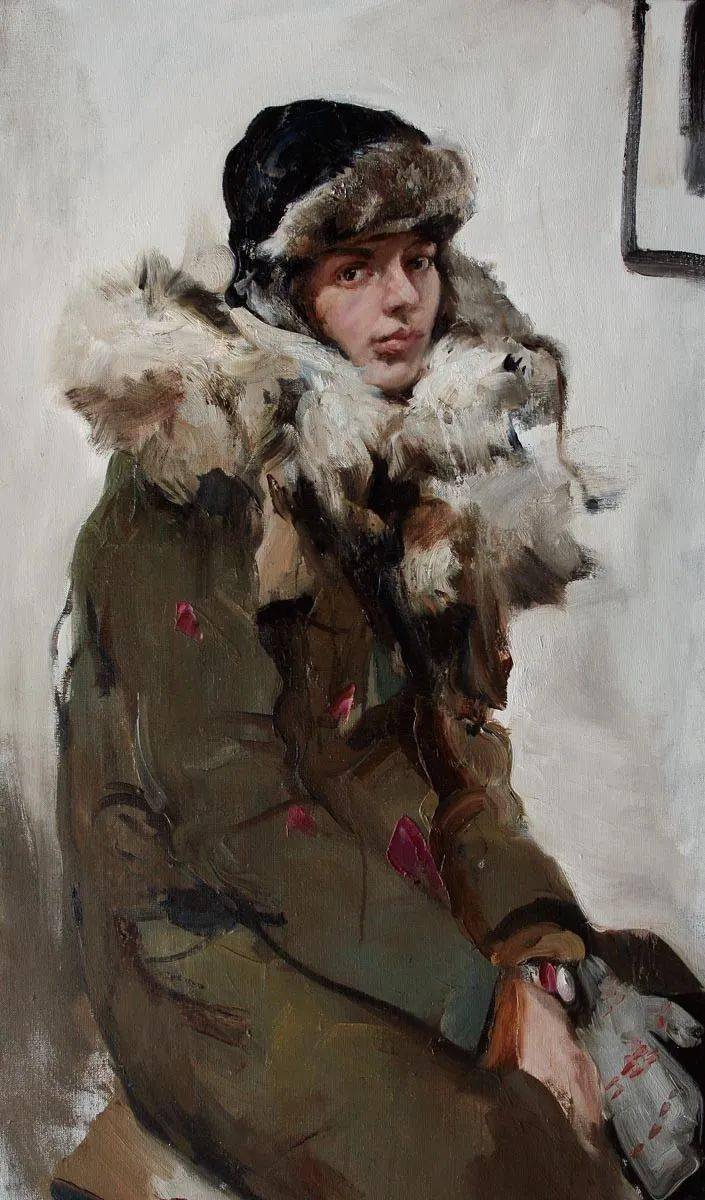 列宾美院毕业的俄罗斯80后画家加里宁·阿列克谢风景,人物油画作品欣