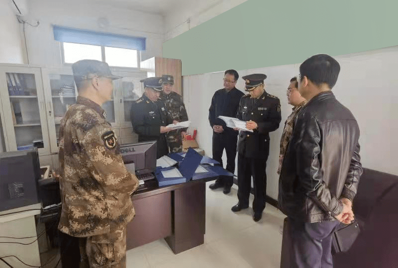 洛阳军分区领导到洛宁县检查调研乡镇武装部规范化建设工作_李杏_民兵