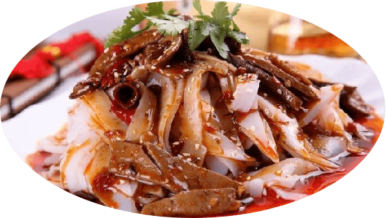 陕菜61食话荤素和谐的陕北麻辣肝碗坨