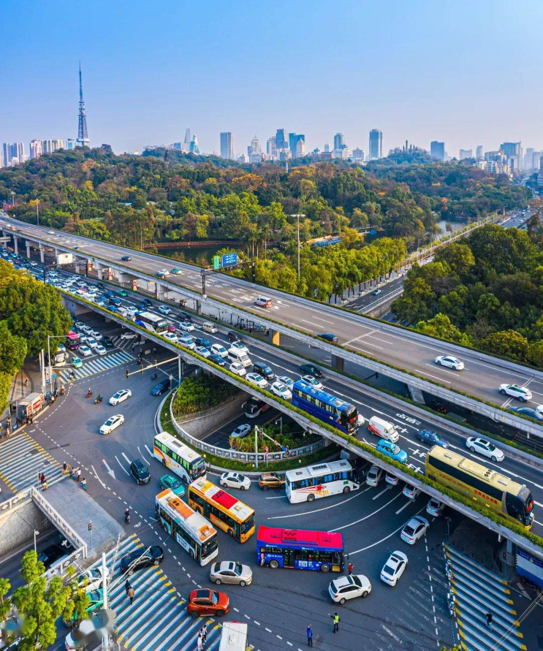 壹号见丨纵横交错,"桥"见越秀跨度_广州_高架桥_城市