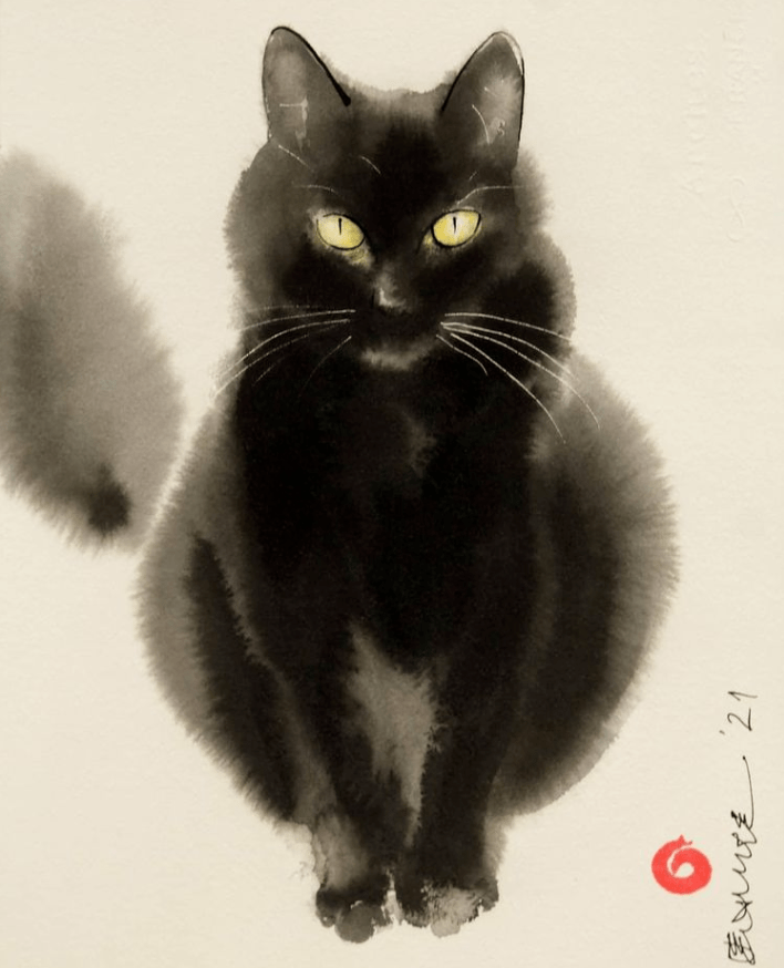 老外画水墨画,1笔10万,不信进来看
