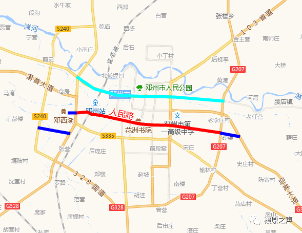 无人机航拍邓州人民路贯通最新工程进展来了