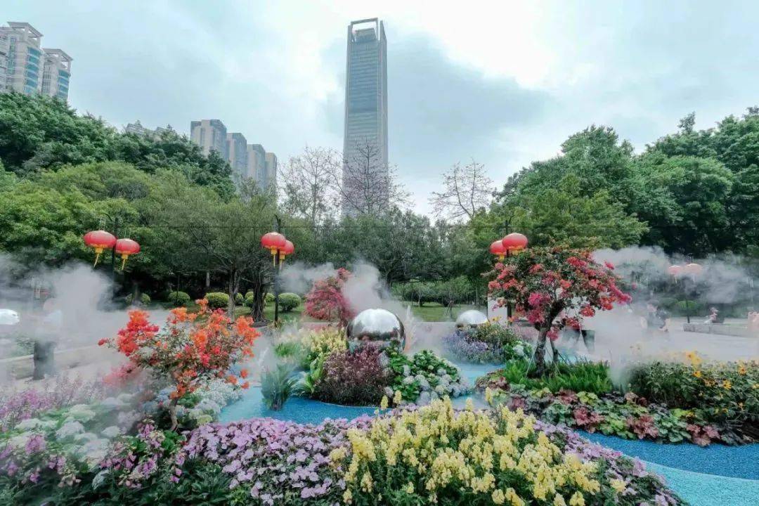 广州绝美花展上线!就在这个"宝藏"公园_珠江_装置_地址