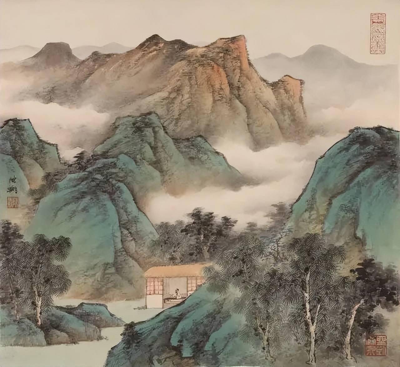 意境深远而不晦,风格清秀而不俗_陈翔_山水画_水墨