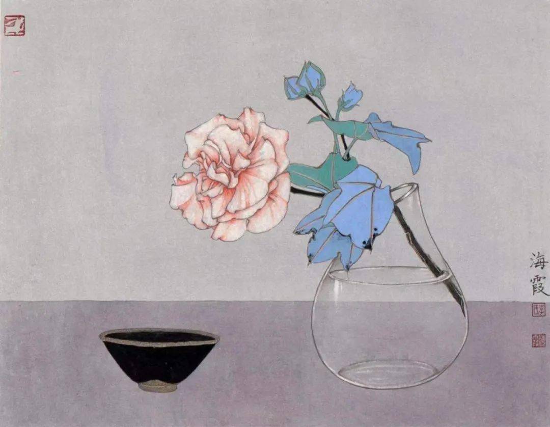 静述流年李海霞静物工笔画