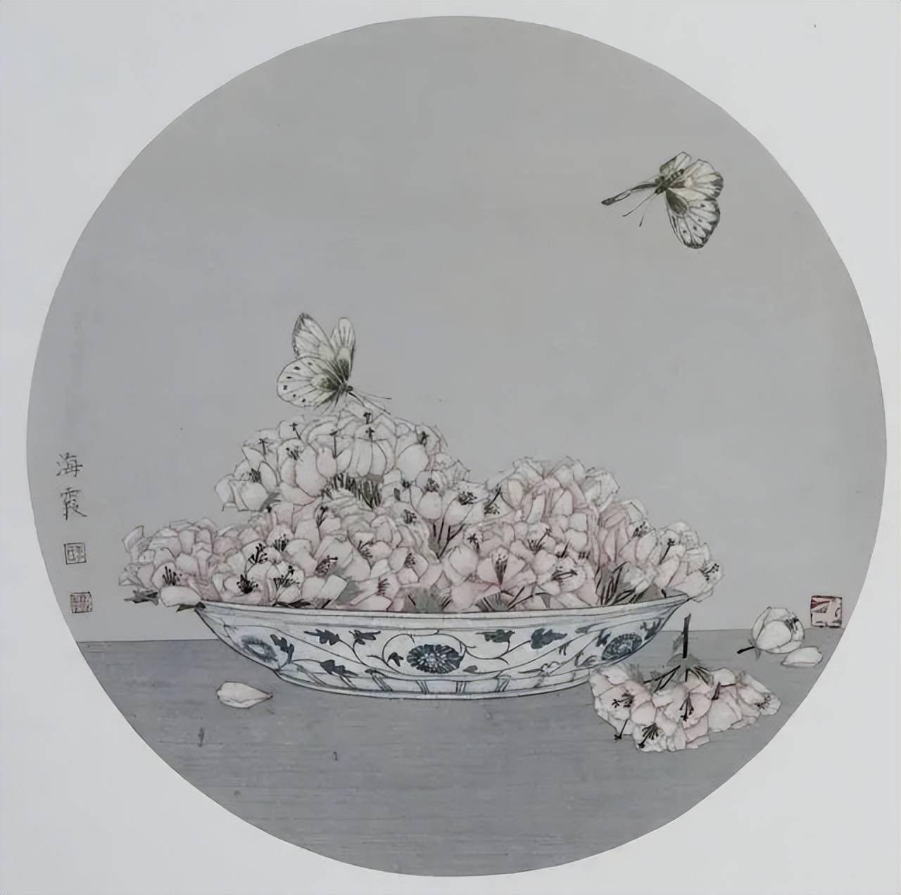 静述流年李海霞静物工笔画