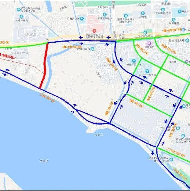 出行请注意！下沙这条道路即将封闭之江施工钱塘 