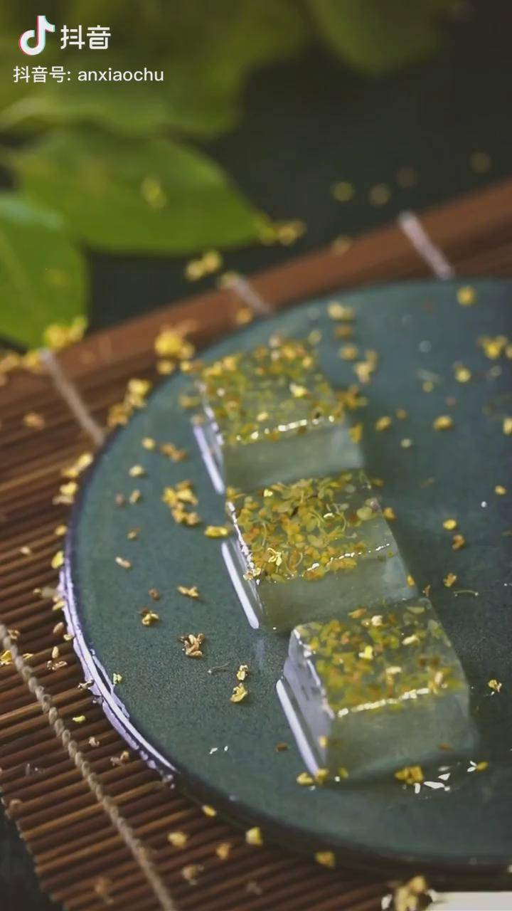 最简单的桂花冻教程美的就像艺术品