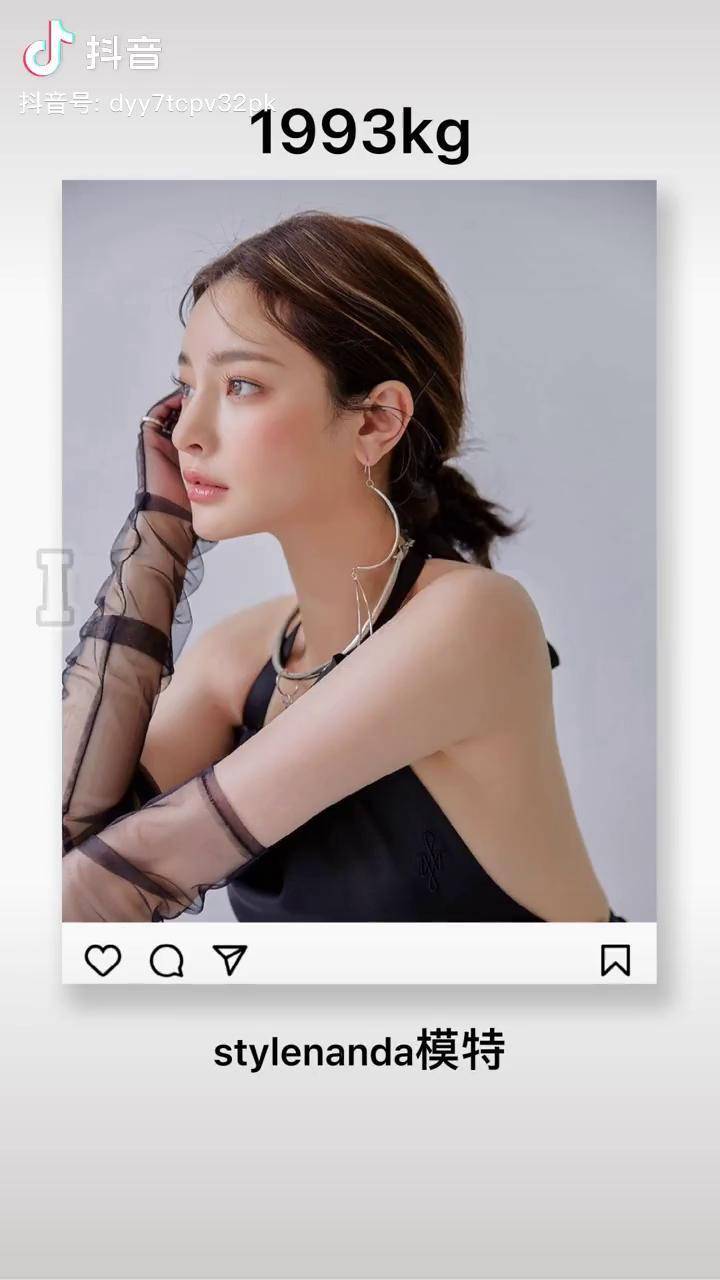 分享一位高颜值的stylenanda模特ins搭配