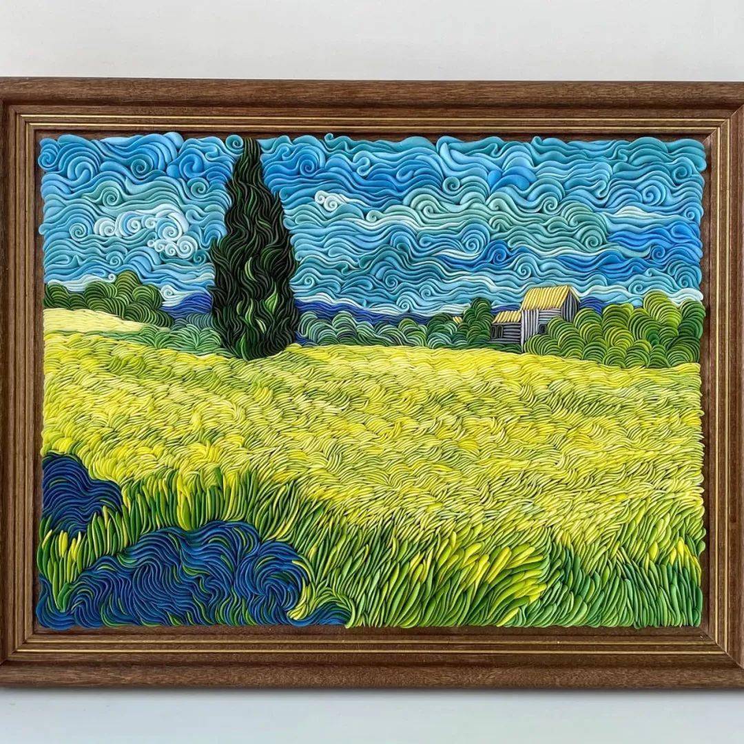 俄罗斯美女艺术家被称为粘土界的梵高作品十分治愈