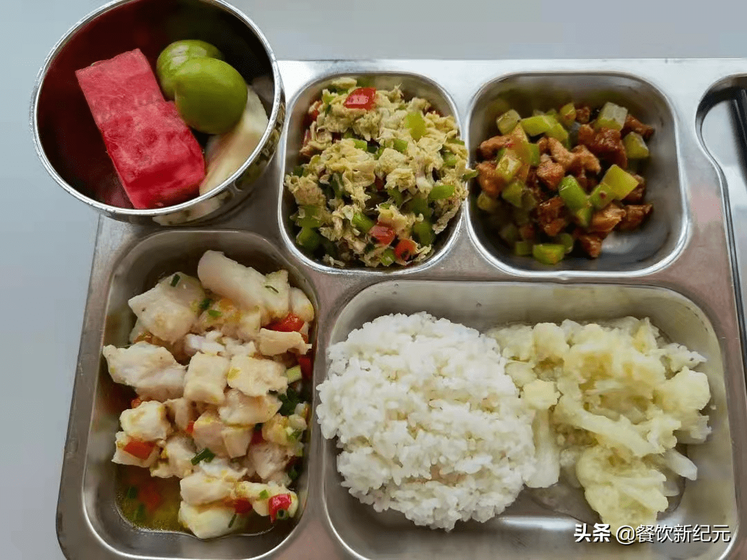 堂哥:給你看看我的工作餐_食堂_菜品_縣城