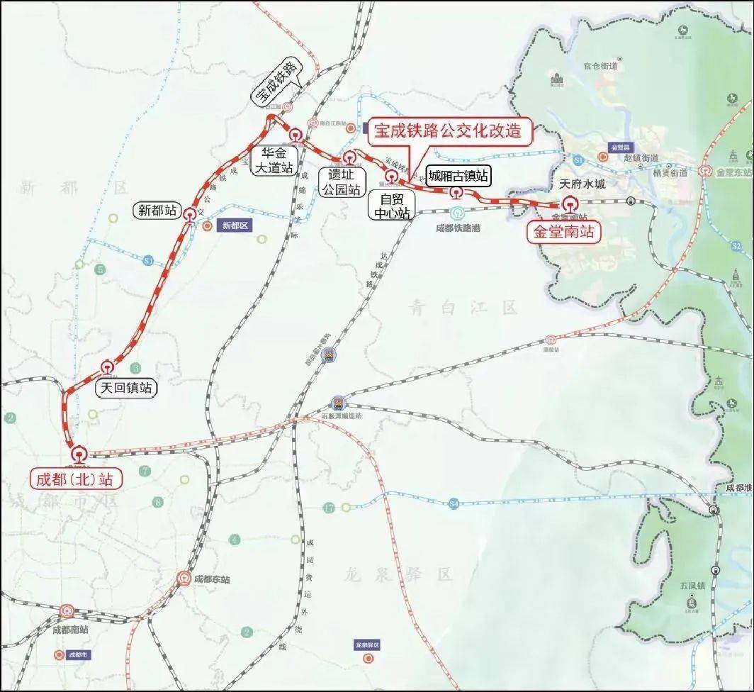 36分钟飙拢成都市区金堂轨道交通最快年内开建