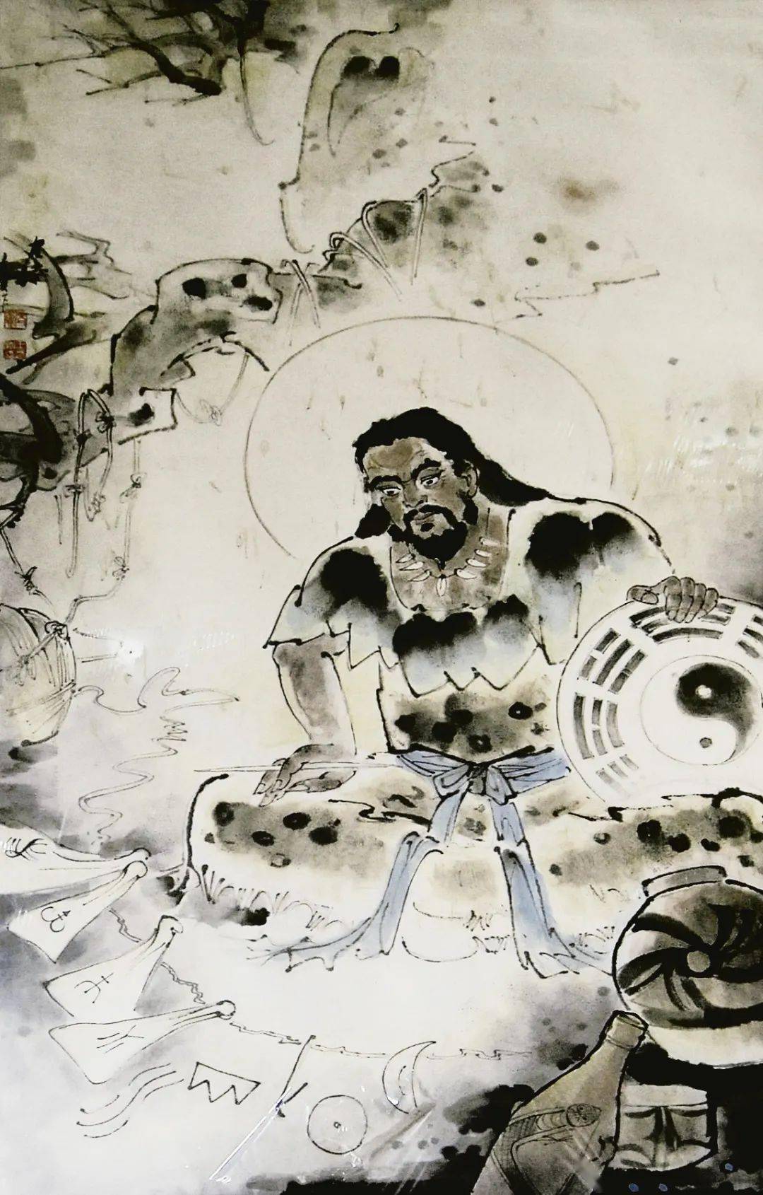 结绳之政…《易·系辞下传》说:"古者庖羲氏之王天下也,仰则观象于天