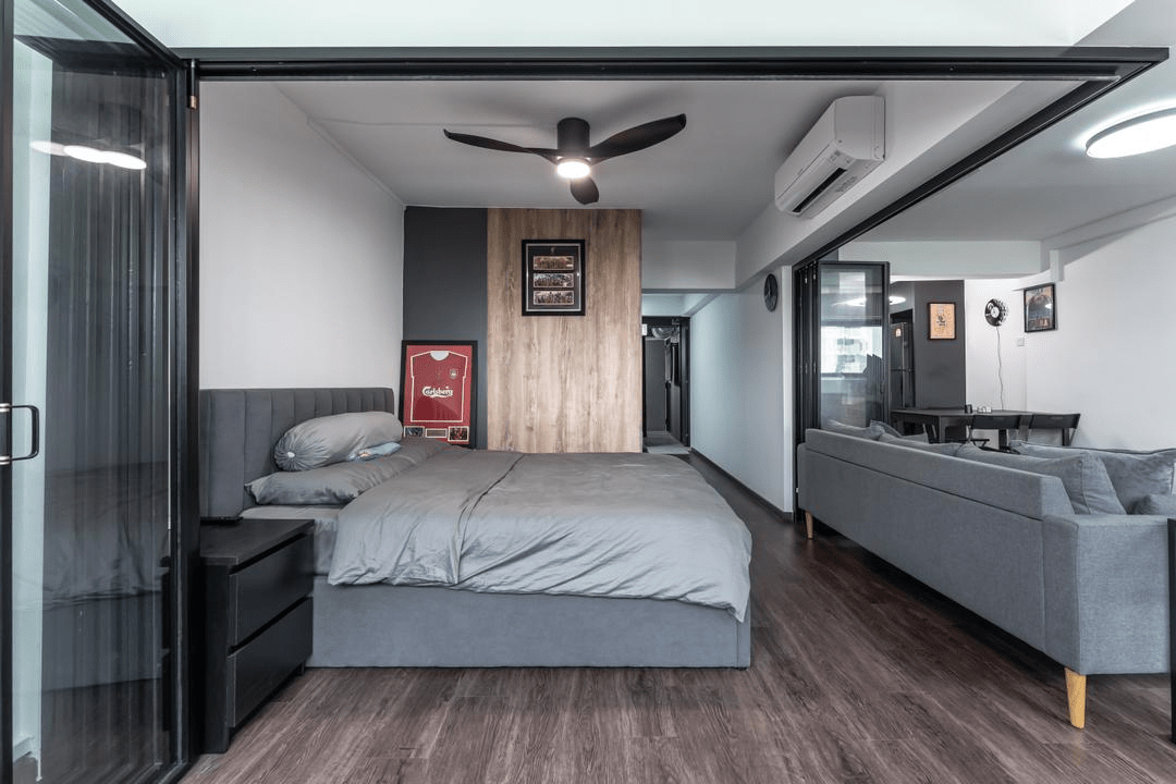 88㎡长条形户型,拆墙加隔断,采光性和功能性都被一一解决了_空间_卧室