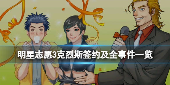 明星志愿3克烈斯和纪翔什么关系克烈斯签约及全事件一览
