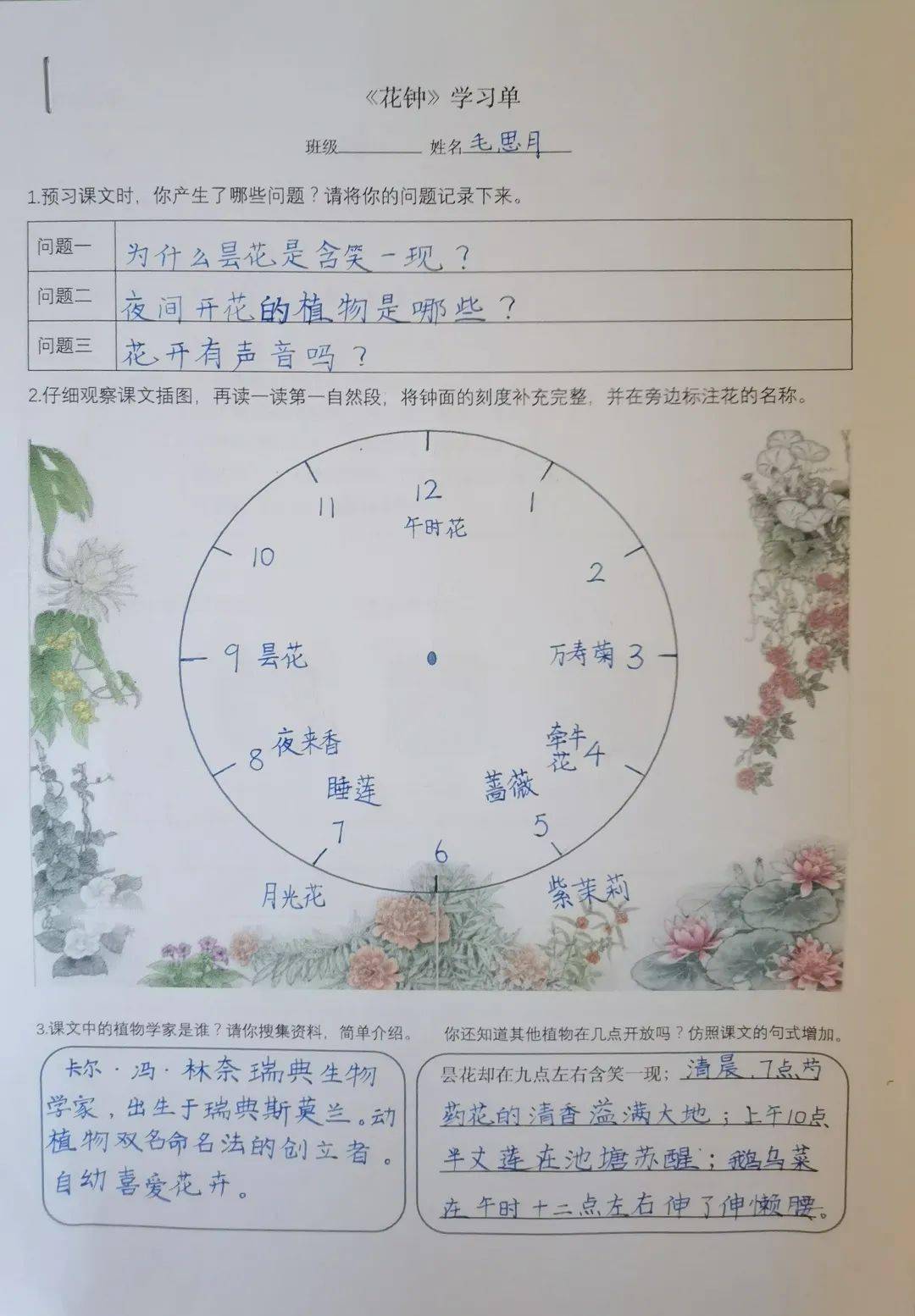 画花钟图片大全24小时图片