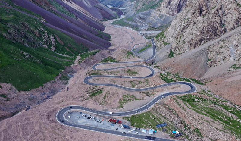 胡维斌摄来源:独库小科独库公路沿线包含雪山,冰川,河流,湖泊,草原