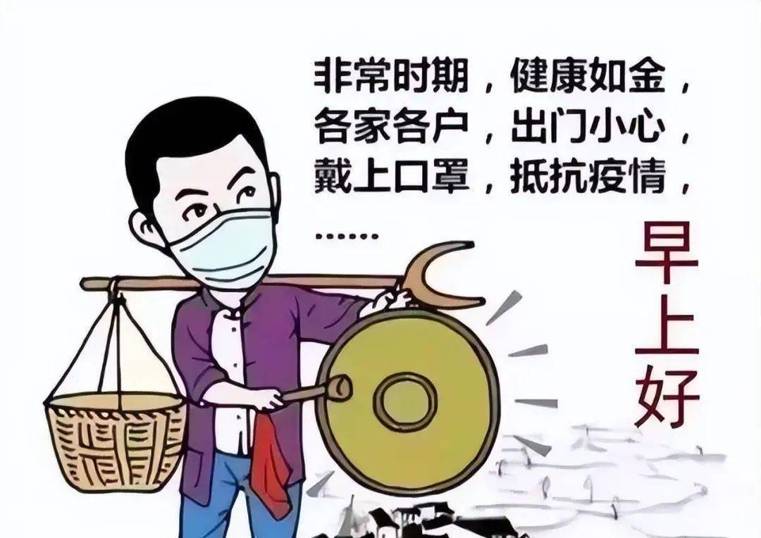 早上好表情包非常時期出門小心戴上口罩抵抗疫情