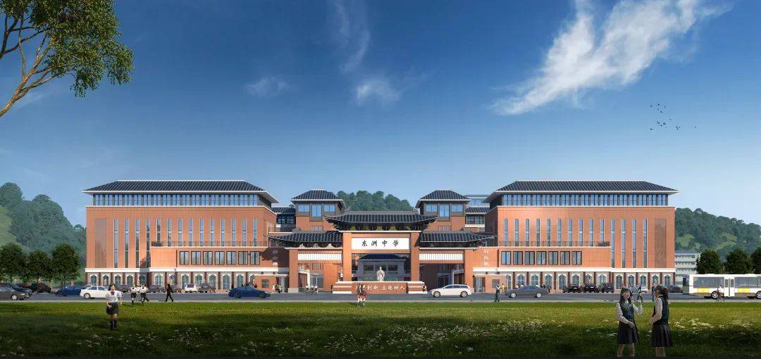 高明区新东洲中学动工