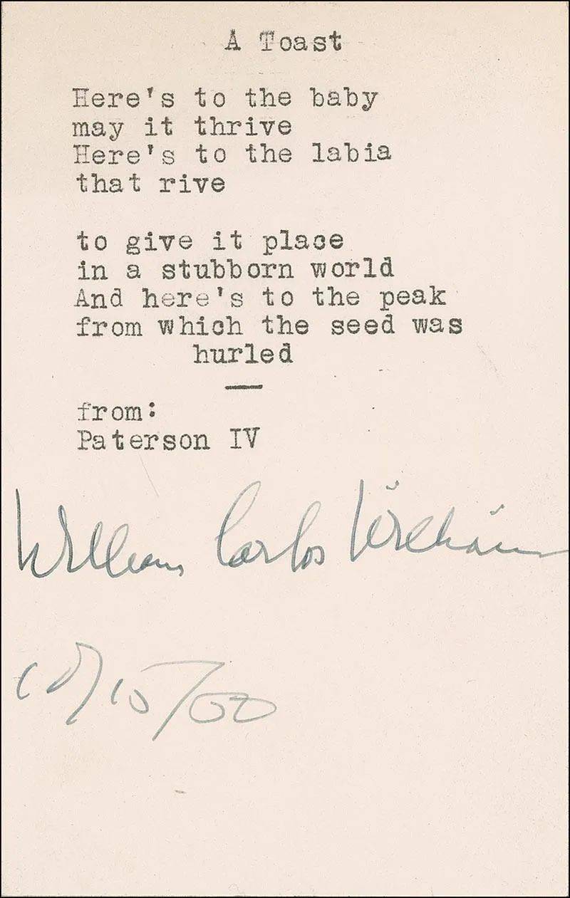 威廉·卡洛斯·威廉斯 | 那个让购物单变成诗歌的人_艾略特_庞德