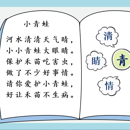 青字族儿歌图片