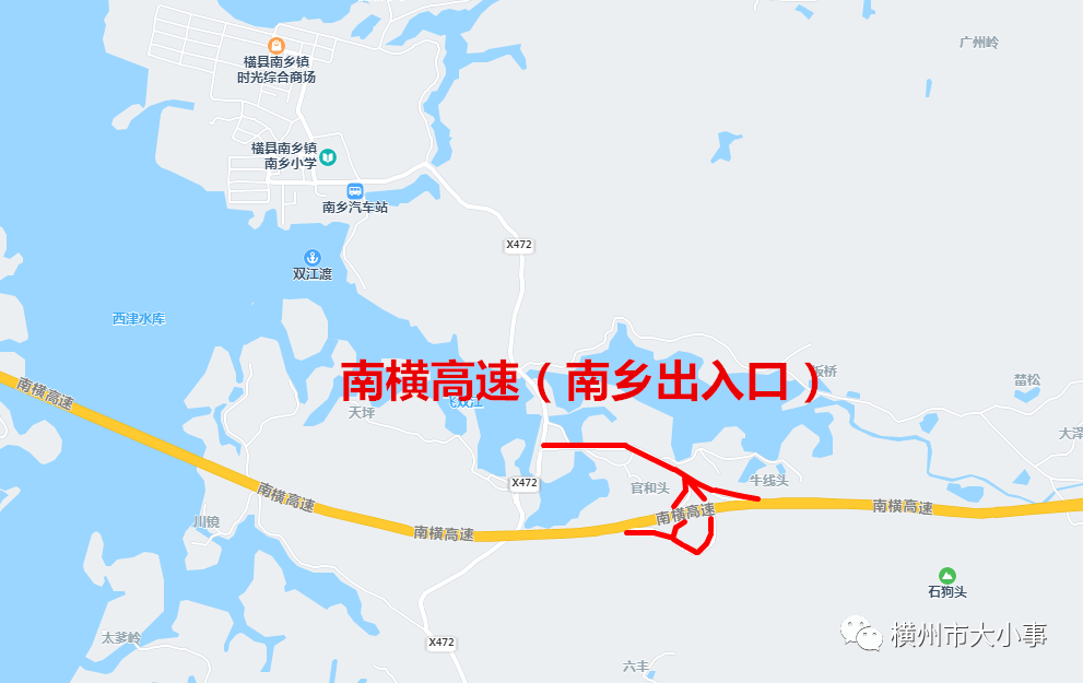 横县至灵山高速规划图图片