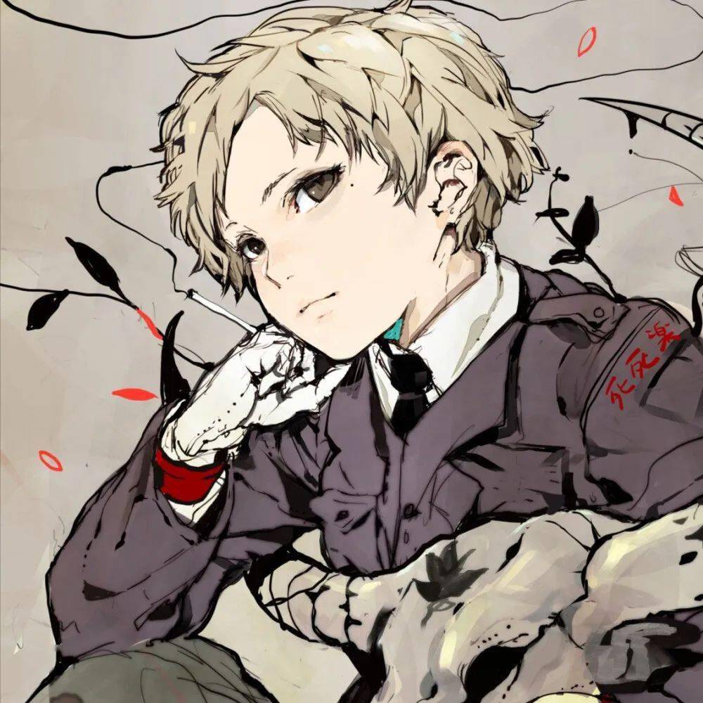 动漫男头:心里阳光,你会发现所有事情没有那么糟糕_壁纸_公众_头像