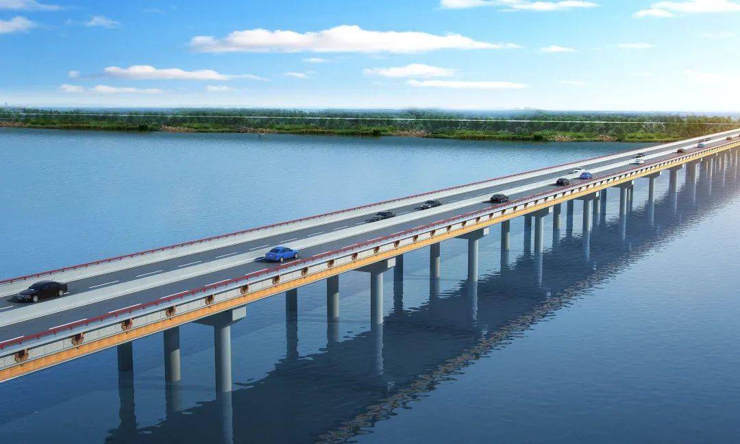 迁西跨滦河大桥地系梁全部浇筑完成