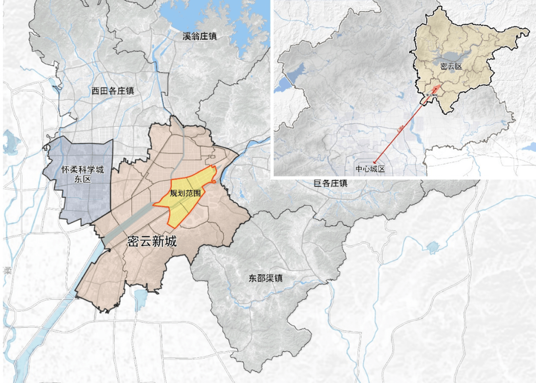控规引导密云区营造水城共融的绿色城市新区_潮河_街区_规划