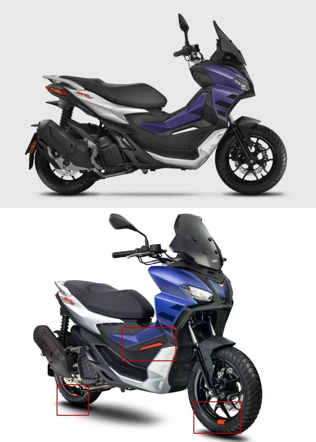 阿普利亚再次发布跨界踏板srgt200运动版售价或是30600元