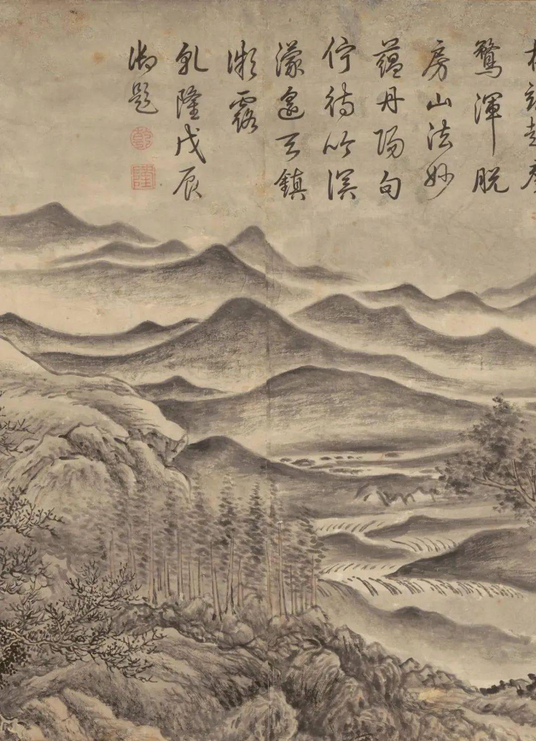 董邦达《夏山欲雨图》_作品_中国_画作