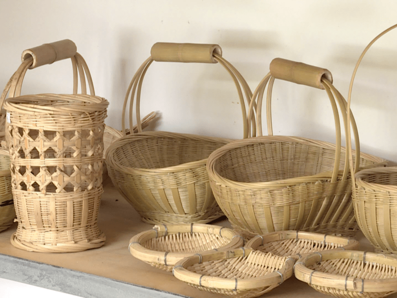 竹林人家的幸福生活_三家村_石屏县_竹编